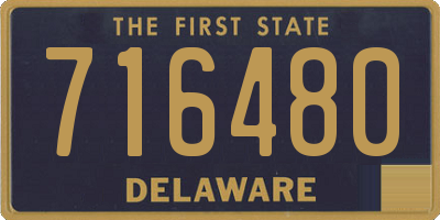 DE license plate 716480