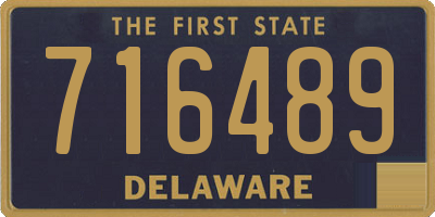 DE license plate 716489