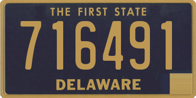DE license plate 716491