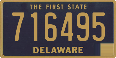 DE license plate 716495