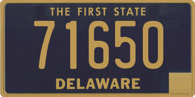 DE license plate 71650