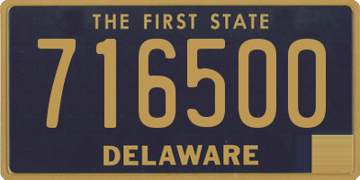 DE license plate 716500