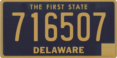 DE license plate 716507