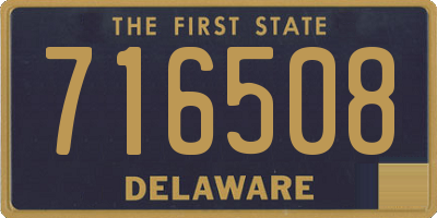 DE license plate 716508