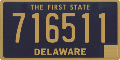 DE license plate 716511