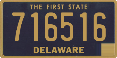 DE license plate 716516