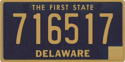 DE license plate 716517