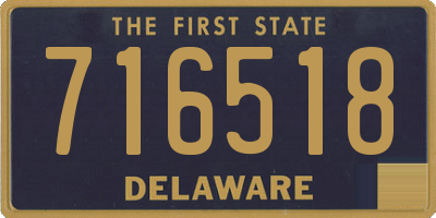 DE license plate 716518