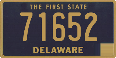 DE license plate 71652