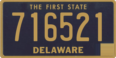 DE license plate 716521
