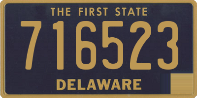 DE license plate 716523