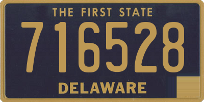 DE license plate 716528