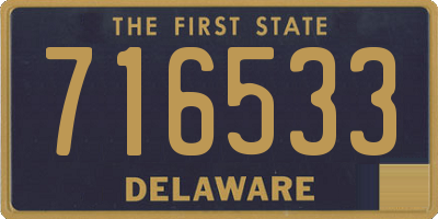 DE license plate 716533