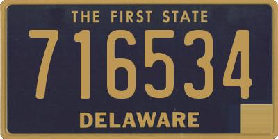 DE license plate 716534