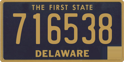 DE license plate 716538