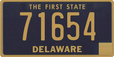 DE license plate 71654