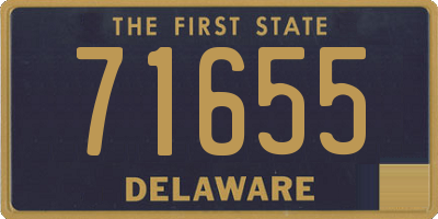 DE license plate 71655