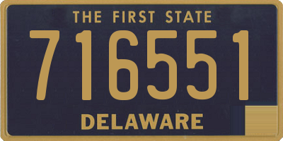 DE license plate 716551