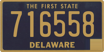 DE license plate 716558