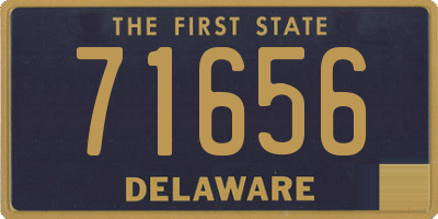 DE license plate 71656
