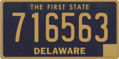 DE license plate 716563