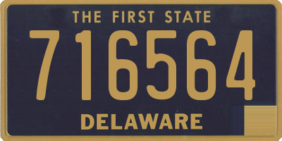 DE license plate 716564