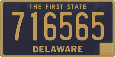 DE license plate 716565