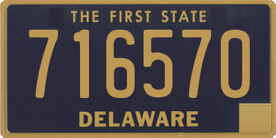 DE license plate 716570