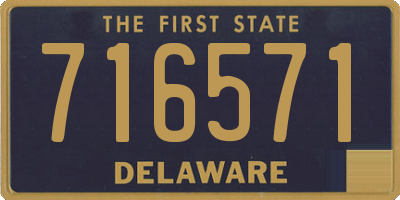 DE license plate 716571