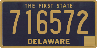 DE license plate 716572
