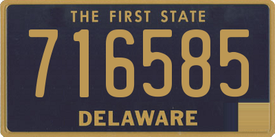 DE license plate 716585