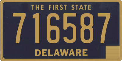 DE license plate 716587