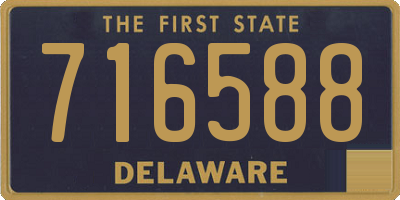 DE license plate 716588