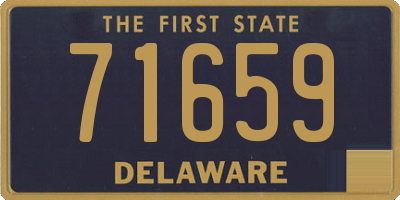 DE license plate 71659