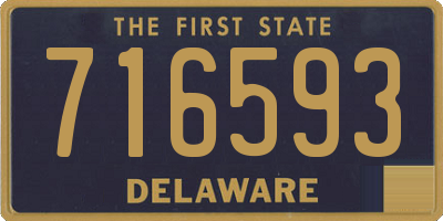 DE license plate 716593