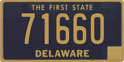 DE license plate 71660