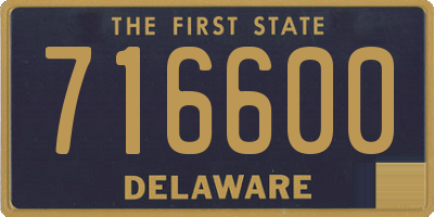 DE license plate 716600
