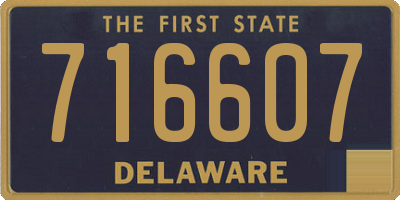 DE license plate 716607
