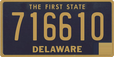 DE license plate 716610