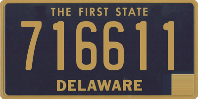 DE license plate 716611