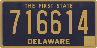 DE license plate 716614