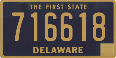 DE license plate 716618