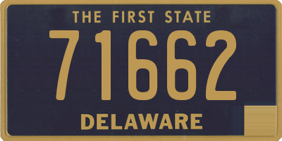 DE license plate 71662