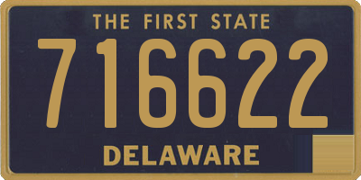 DE license plate 716622