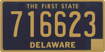 DE license plate 716623