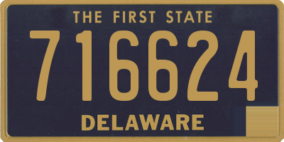 DE license plate 716624