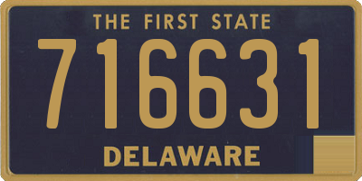 DE license plate 716631