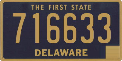 DE license plate 716633