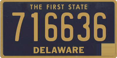 DE license plate 716636