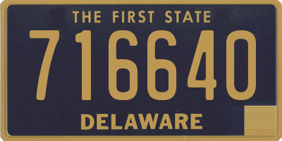 DE license plate 716640